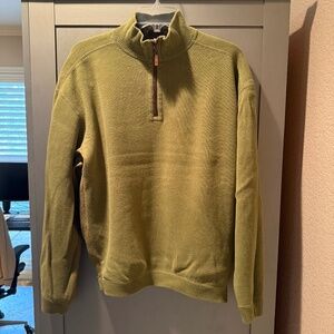 Tommy Bahama Reversible Sweater Green/Grey Size Large